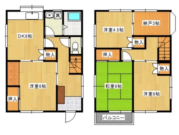 犬山町戸建の物件間取画像